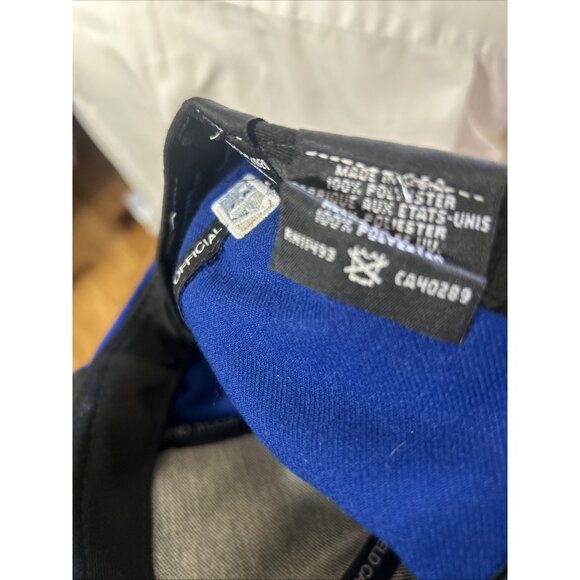 New Era 59Fifty KC Kansas City Royals Fitted Baseball Hat Size 7 3/8 Blue Black - Picture 6 of 6